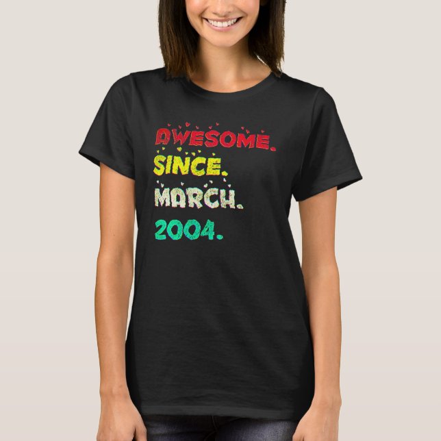 T-shirt 18 Ans Mars 2004 3 (Devant)