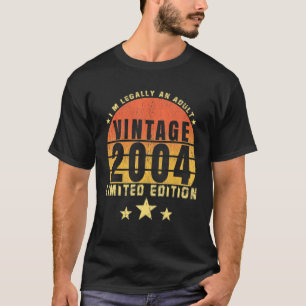 T-shirt 18 ans Vintage 2004 18e anniversaire
