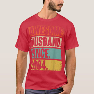 T-shirt 18 Cadeau Aniversaire Mariage Pour Lui Épique Mari
