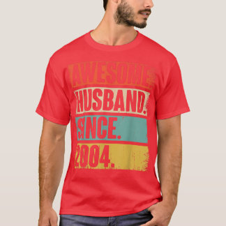 T-shirt 18 Cadeau Aniversaire Mariage Pour Lui Épique Mari