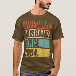 T-shirt 18 Cadeau Aniversaire Mariage Pour Lui Épique Mari