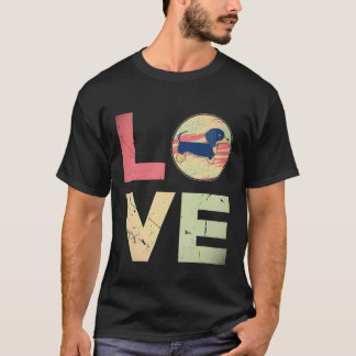 T-shirt 18 Cadeaux Rétro vintage pour maman de chien tecke