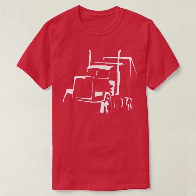 T-shirt 18 Camion semi-remorque pour les conducteurs de ca (Design devant)