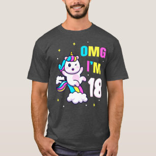 T-shirt 18 Geburtstag Geschenk Mdchen Einhorn