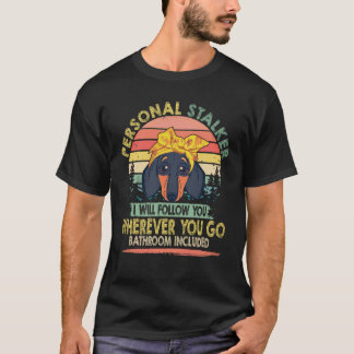 T-shirt 18 Harceleur personnel Je vous suivrai vintage -Da