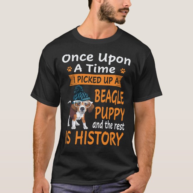 T-shirt 18 Il était une fois - Chiot Beagle Beagle (Devant)
