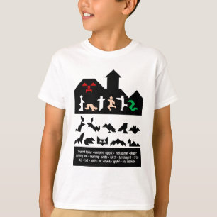 T-shirt 18 Images Tangram Halloween
