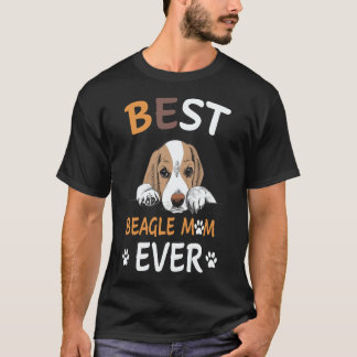 T-shirt 18 Meilleure Maman Beagle de Tous les Temps Beagle