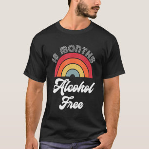 T-shirt 18 Mois Sober Alcohol Free Sobriety Anniversaire