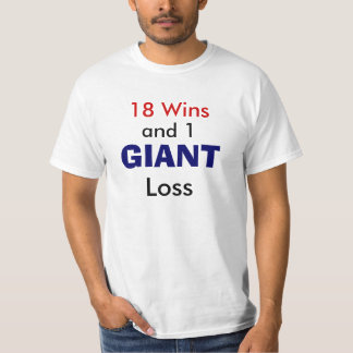 T-shirt 18 victoires et 1 perte GÉANTE