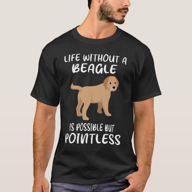 T-shirt 18 Vie Sans Beagle (Devant)