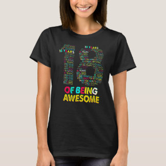 T-shirt 18 Years Of Being Awesome 18 Yr Old 18th Birthday 