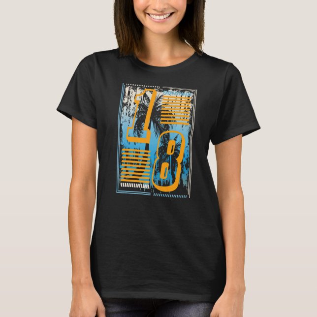 T-shirt 18 Years Old 18 Birthday 11 (Devant)