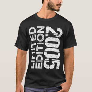 T-shirt 18e anniversaire 2005 Idée 18 ans
