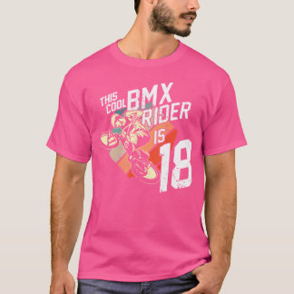 T-shirt 18E Anniversaire Boys Bmx Rider Fan