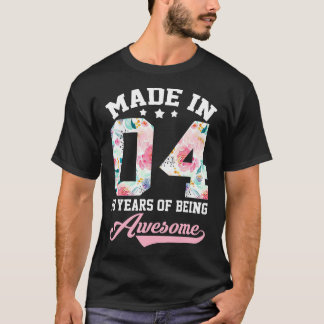 T-shirt 18e anniversaire cadeau fille pour adolescentes Fa