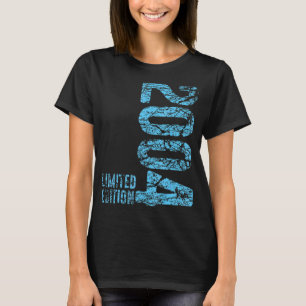T-shirt 18e anniversaire garçon fille 18 ans 2004 7