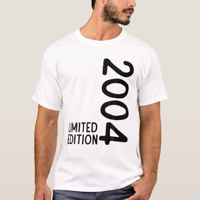 T-shirt 18E Anniversaire Garçon Fille 18 Ans 2004 Drôle Ca (Devant)