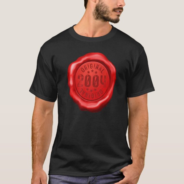 T-shirt 18e anniversaire garçon fille originale 2004 18 an (Devant)