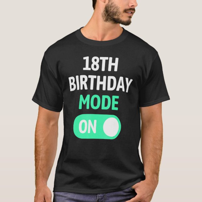 T-shirt 18e anniversaire Mode allumé - Fête Fun Cool U (Devant)