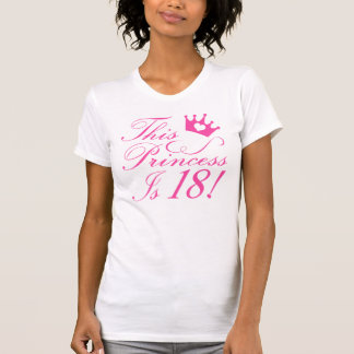 T-shirt 18e anniversaire Princesse