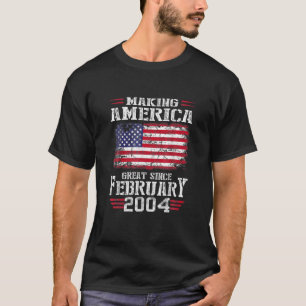T-shirt 18E Cadeau Anniversaire Rendant L'Amérique Grand D