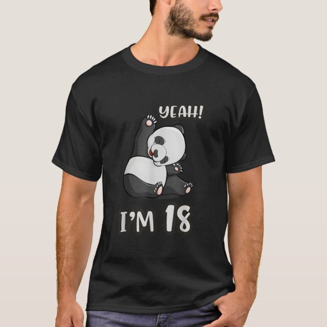 T-shirt 18E Panda Ouais Im 18 (Devant)