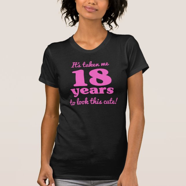 T-shirt 18ème anniversaire mignon pour les femmes (Devant)