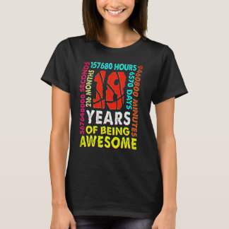 T-shirt 18th Birthday 18 Years Old 216 Months Basketball B