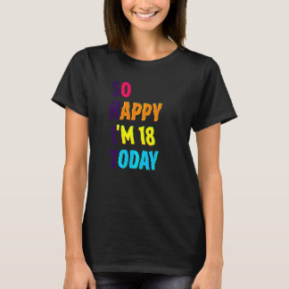 T-shirt 18th Funny Birthday For Women Men Party Decoration