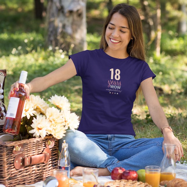 T-shirt 18years Wow Félicitations (Créateur téléchargé)