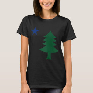 T-shirt 1901 Ancien premier drapeau du pin du Maine et Sta