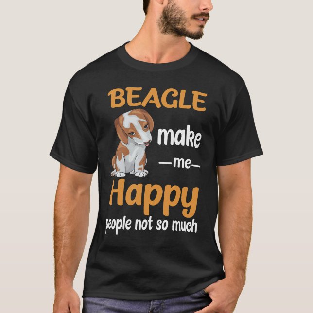 T-shirt 190 Beagle Me Rends Heureux (Devant)