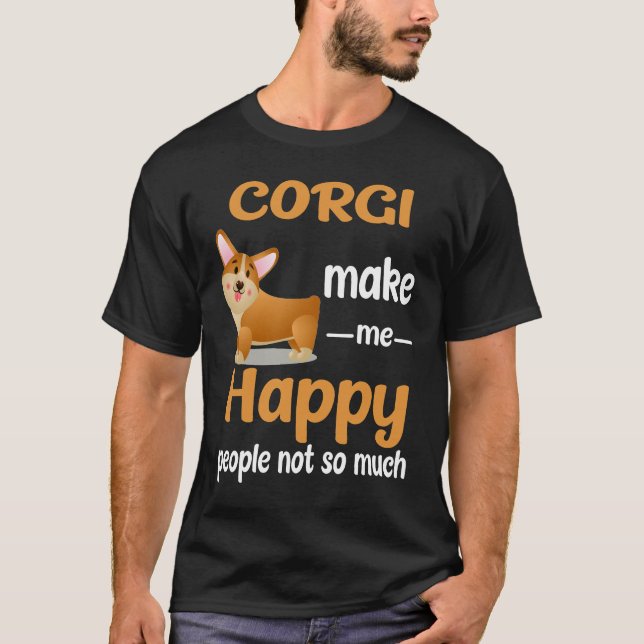 T-shirt 191 Corgi me rend heureux (Devant)