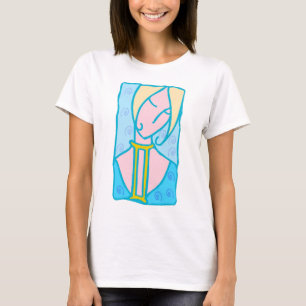 T-shirt 1920 Femme Gemini en bleu avec symbole