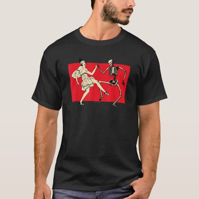 T-shirt 1920 s Interdiction Flapper Danse Parler Facile Dé (Devant)