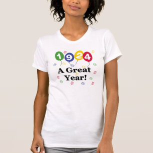 T-shirt 1924 un anniversaire de grande année