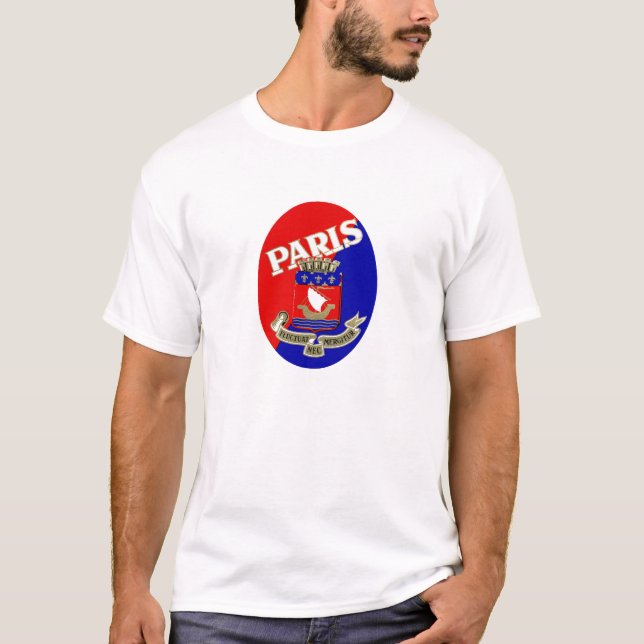 T-shirt 1925 Paris Étiquette de bagages (Devant)