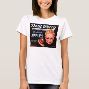 T-shirt 1930 Ne vous inquiétez pas étiquette de caisse de