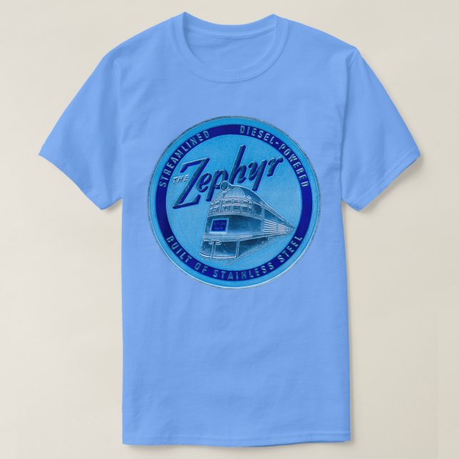 T-shirt 1934 Le train de voyageurs Zephyr (Design devant)
