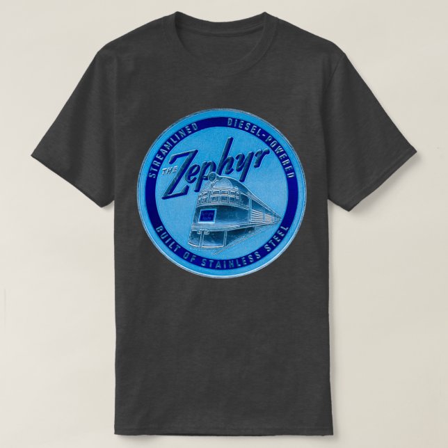 T-shirt 1934 Le train de voyageurs Zephyr 1 (Design devant)