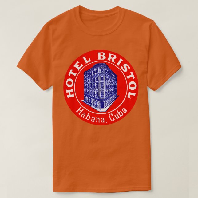 T-shirt 1935 Hotel Bristol Havana Cuba (Design devant)