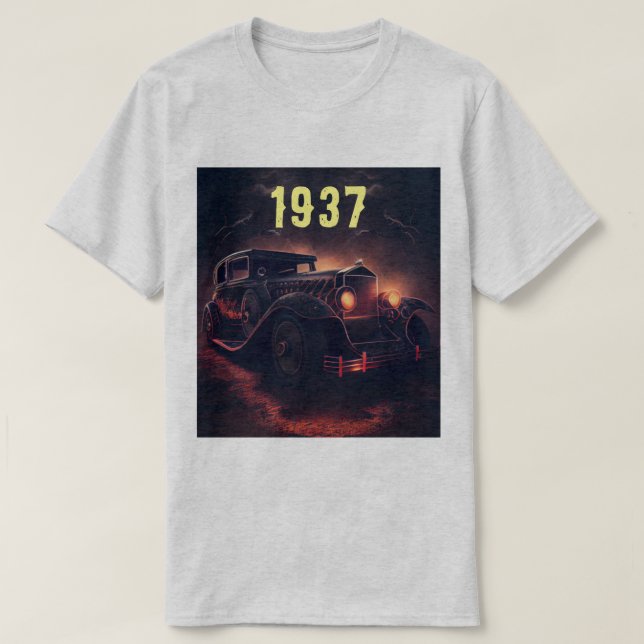 T-shirt 1937 VOITURE DE MINUIT (Design devant)