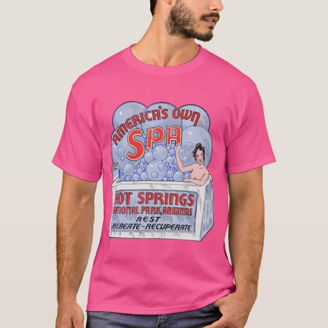 T-shirt 1940s Parc national de Hot Springs Arkansas format (Devant)