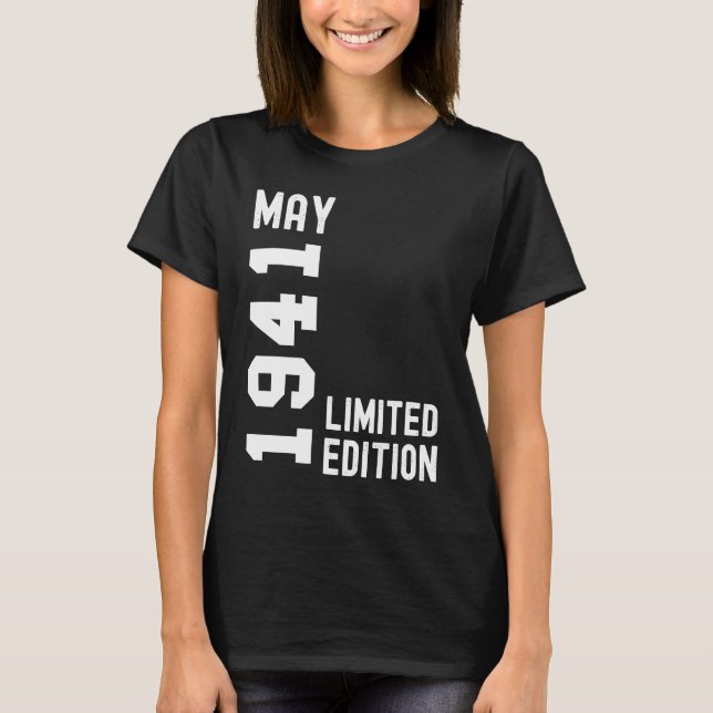 T-shirt 1941 Mai Bonne fête d'anniversaire (Devant)