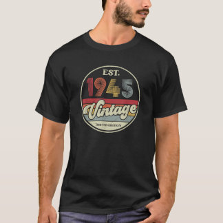 T-shirt 1945 Anniversaire Vintage Retro Limited Edition Ho
