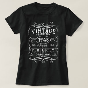 T-shirt 1945. Vintage 1945 Cadeaux d'anniversaire Hommes f