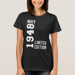 T-shirt 1948 Mai Bonne fête d'anniversaire