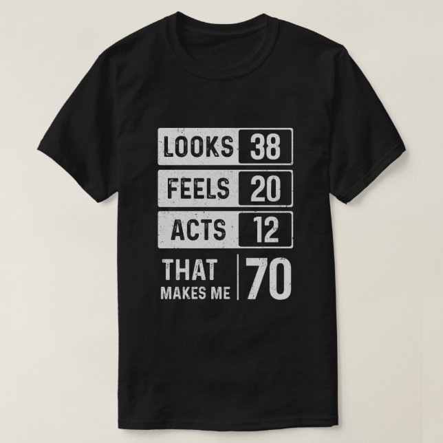 T-shirt 1949 70E Anniversaire Semble Que Les Actes Font (Design devant)