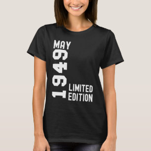 T-shirt 1949 Mai Bonne fête d'anniversaire